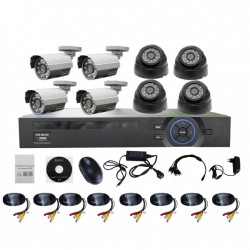 720p 8ch Dome and Bullet AHD DVR Kits