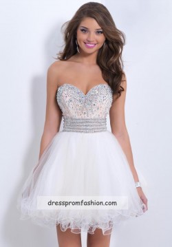 Jewels Beaded Top Ivory Short Layered Homecoming Dress Cheap Sale – Sweet 16 Dresses
