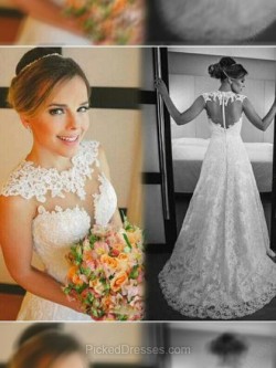 Buy Lace Wedding Dresses Canada, Wedding Dress Cheap | Pickeddresses