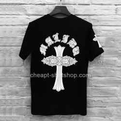 2016 Floral Cross Crew Neck Black Chrome Hearts T-shirt [Chrome Hearts T-shirt] – $138.00  ...