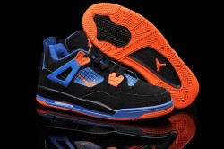 Nike Air Jordan 4 Shoes Kid’s Grade Aaa Black Blue Orange 2CY07M,Cheap Jordans For Kids,Ni ...