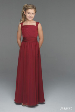 US$99.99 2015 Buttons Burgundy Sleeveless Chiffon Straps Ruched Floor Length