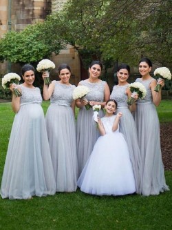 Silver Grey Bridesmaid Dresses UK on Dressfashion