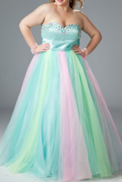 US$167.99 2015 Sweetheart Crystals Lace Up Tulle Floor Length Sleeveless Ruched