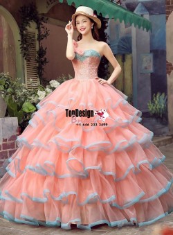 Wholesale 2017 Sweet 15 Dress 2016 Bead New Ball Gown Party Evening Prom Quinceanera Pageant Dresses