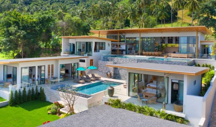 6 Bedroom Hillside Villa with Infinity Pool in Koh Samui, Thailand
