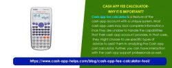 Cash app fee calculator-why it is important?