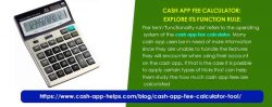 Cash app fee calculator: Explore its function rule: