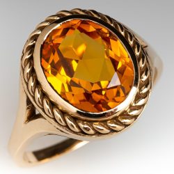 Best Quality Lab Created Orange Sapphire