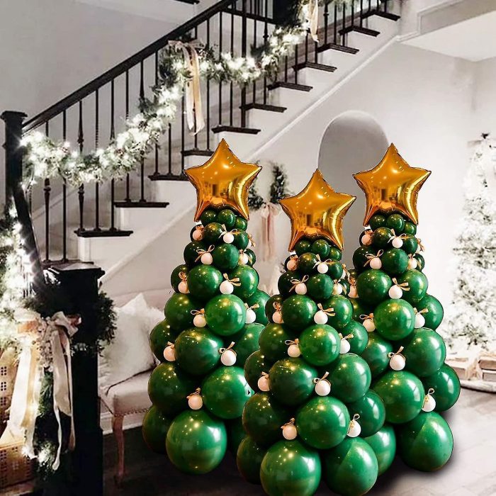 Christmas Decorations With Balloons |Christmas Balloons Decoration