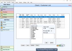 Purchase order management software maintain sales inventory record