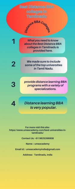 Best Distance BBA colleges in Tamilnadu