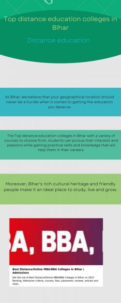 Top distance education colleges in Bihar
