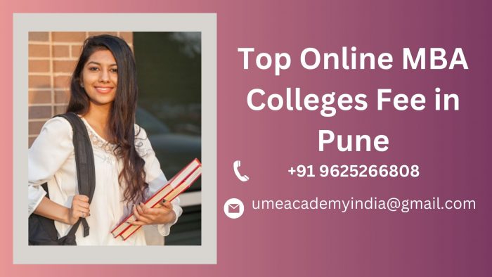 Top Online MBA Colleges Fee in Pune
