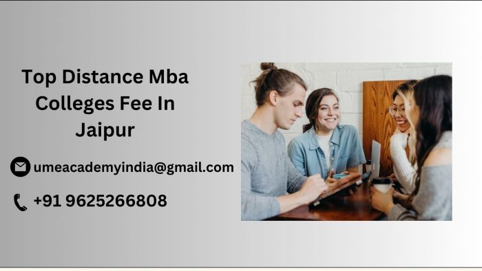 Top Distance Mba Colleges Fee In Jaipur