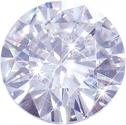 Cubic Zirconia White Diamond 6a