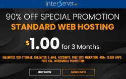 Ingterserver $1 for 3 Months Web Hosting Offer