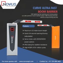 Efficient Traffic Management with Curved Boom Barrier