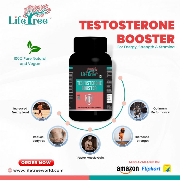 Lifetree Testosterone Booster Capsule For Gain Mass