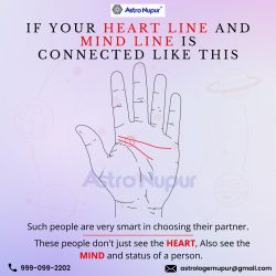 See If Your Heart Line and Mind Line is Connected Like this.