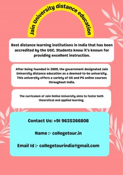 Jain University distance education