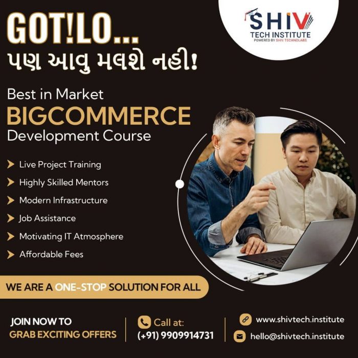 Shiv Tech Institute Provides Best-In-Class BigCommerce Development Course