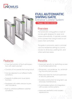 Full automatic swing gate entrance control system