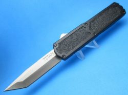 Black Titan 2 OTF 8″ Single-Edge Plain-Edge Tanto Blade