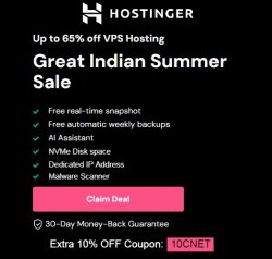 Hostinger VPS Hosting Summer Sale