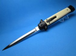 11” Imit. Ivory Tactical Stiletto Style OTF Dagger