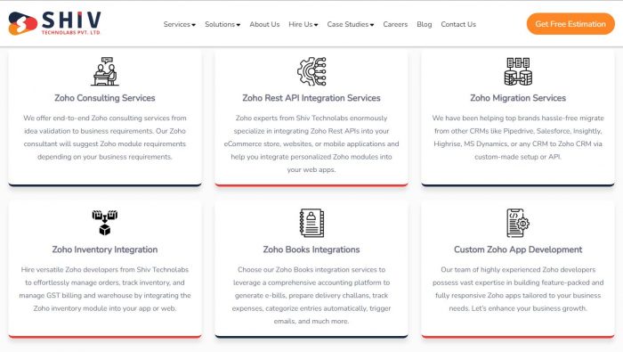 The Best Zoho Customization Services by Shiv Technolabs