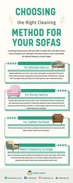 Choosing the Right Cleaning Method For Your Sofas