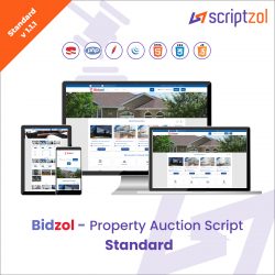 Bidzol Advanced Property Online Auction PHP Script- Scriptzol