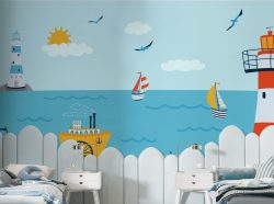 Stylish Nautical Wallpaper – Transform Your Space with Coastal Charm