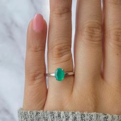 Shop Dainty Green Onyx Rings Collection Online at Sagacia jewelry