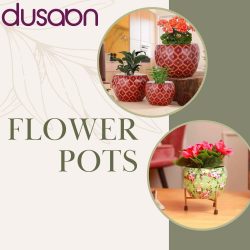Elegant Flower Pots Online | Enhance Your Blooms – Dusaan