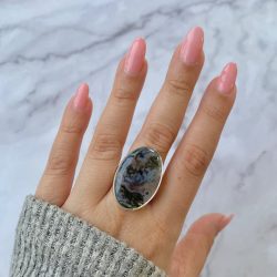 Moss Agate Rings Collection Online from Sagacia jewelry