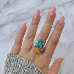 Oyster Turquoise Ring – Unveiling Nature’s Hidden Gems