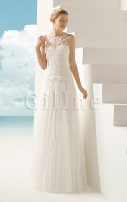 Abito da Sposa Bassa decorato in Tulle con Piega All Aperto – Gillne.it