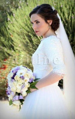 Abito da Sposa con Mezze Maniche Senza Maniche Formale E Informale Lupetto Semplice – Gill ...