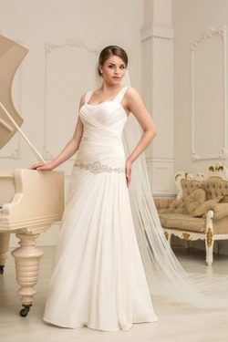 Abito da Sposa Grande Sexy Lunghi con Increspato Quadrato – Gillne.it