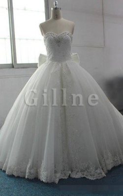 Abito da Sposa in Chiffon in Organza Radiosa in Taffeta con Fiocco – Gillne.it