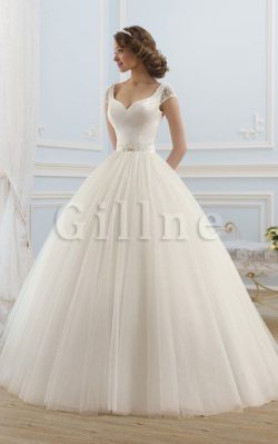 Abito da Sposa in Pizzo Cerniera Elegante Radiosa in Tulle – Gillne.it