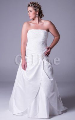 Abito da Sposa Lusso A Terra Sogno Senza Strap in Raso – Gillne.it