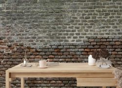 Soiled Dirt & Rustic Brick Wallpaper Mural