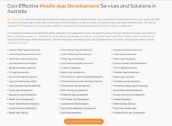 Affordable Mobile App Development Solutions in Australia