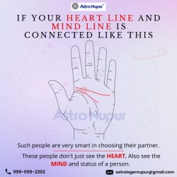 See If Your Heart Line and Mind Line is Connected Like this.