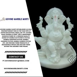 White Marble Shivling Statue