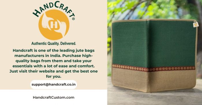 HANDCRAFT Worldwide: Stylish Wholesale Jute Tote Bags