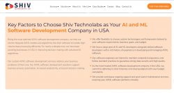 Innovative AI/ML Development Solutions in USA – Shiv Technolabs